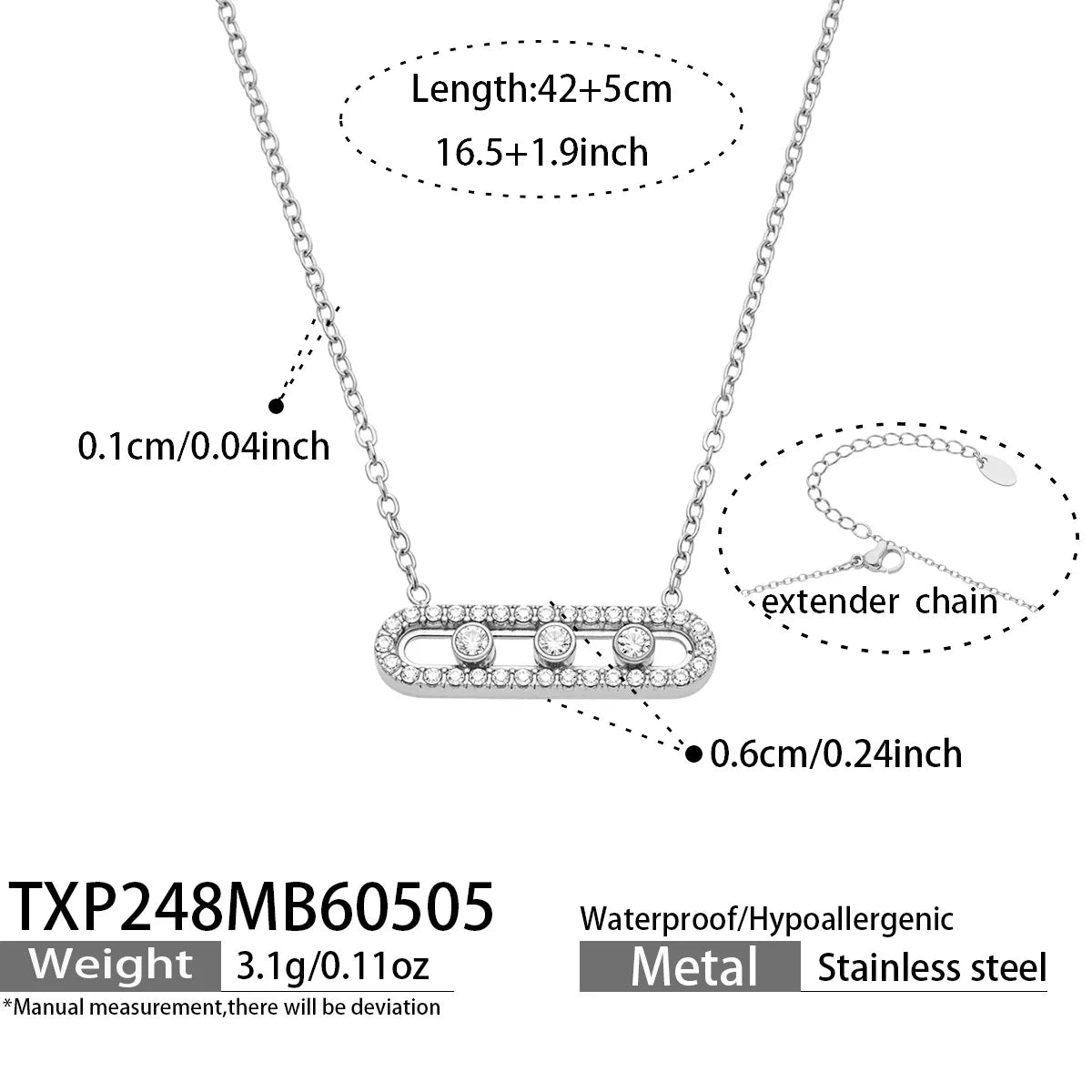 Parure collier, bracelet et bague zircon – modèle 2