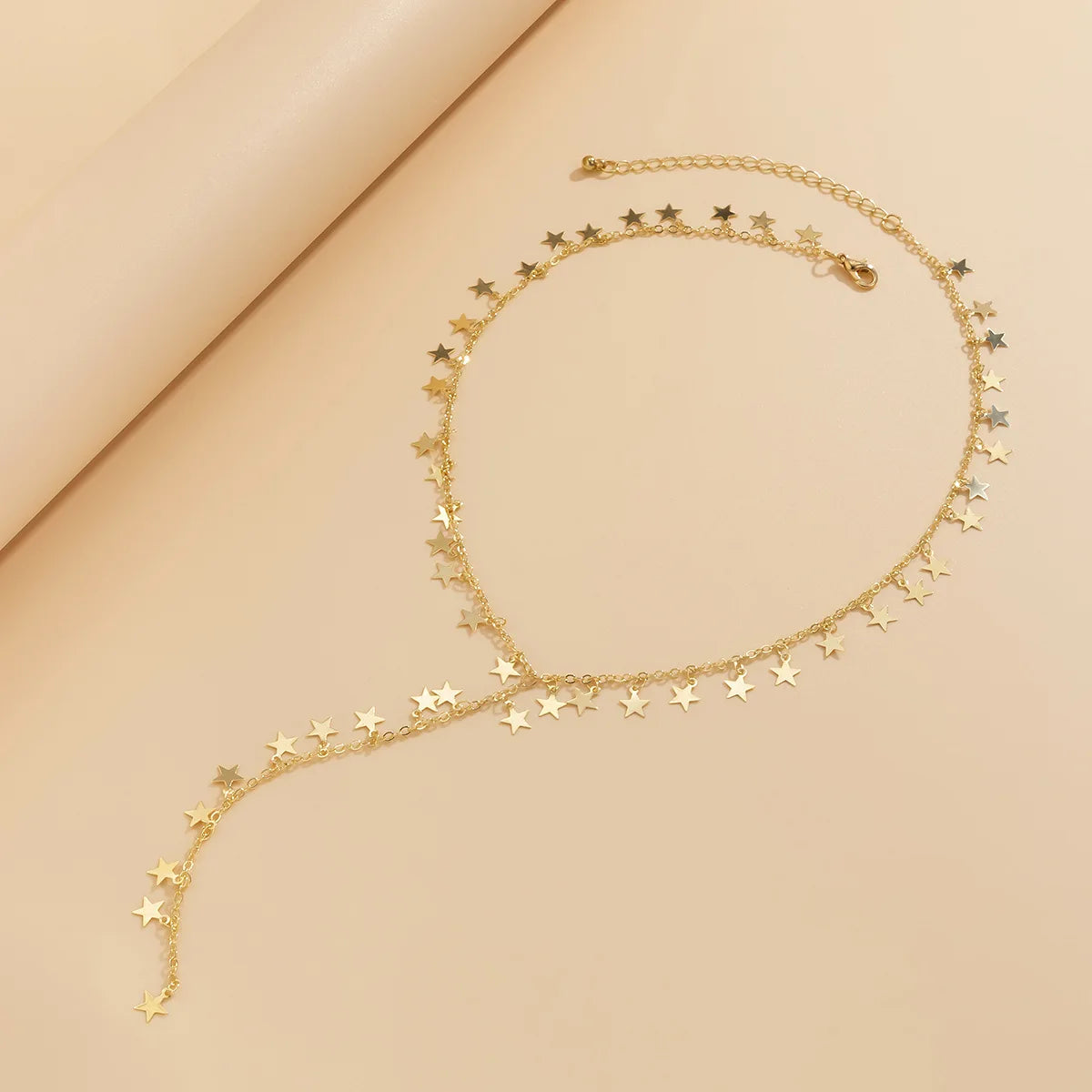 Collier pendentif pentagramme et pampille – vue 3
