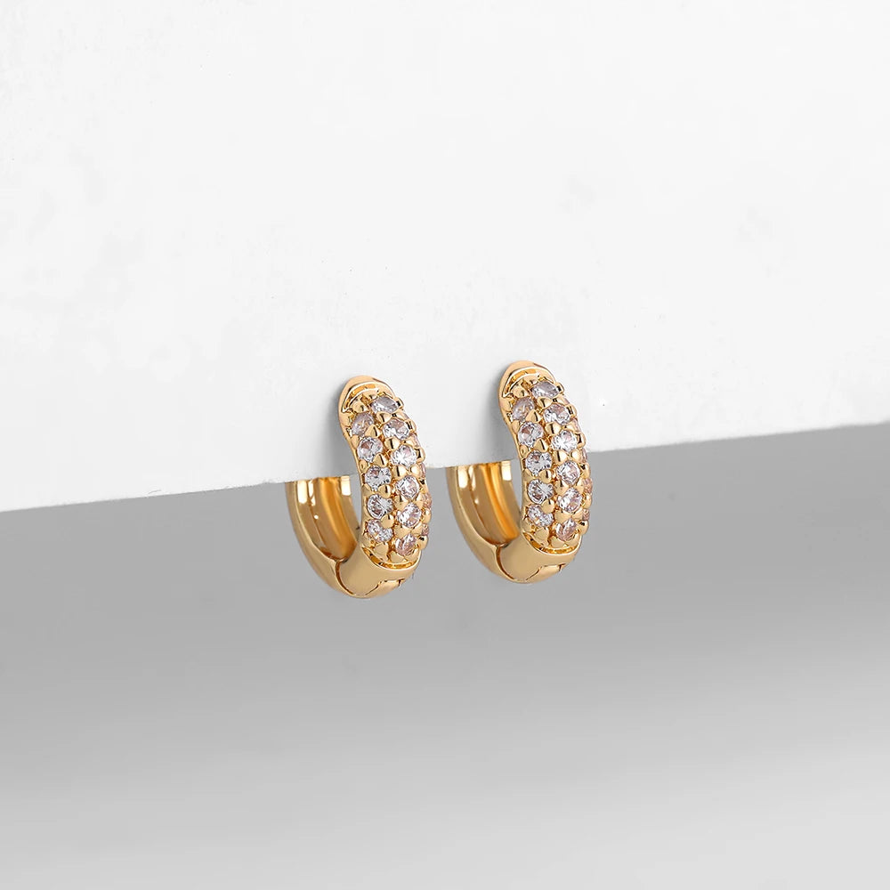 Créoles huggie zircon – vue 5