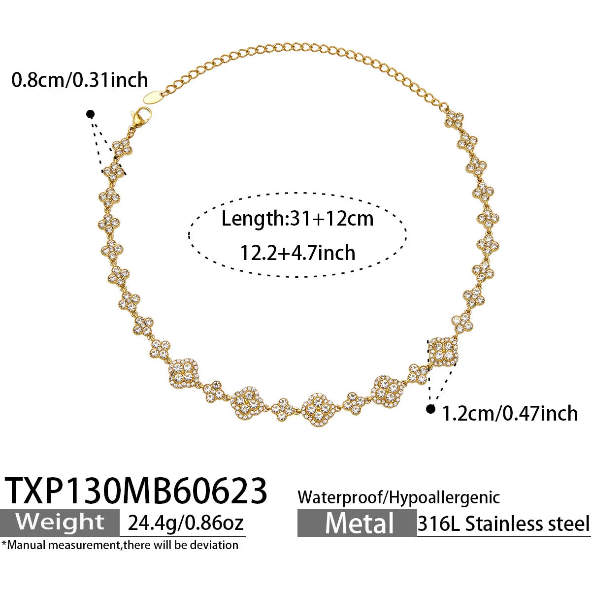 Parure zircons colorés – Collier – cristal