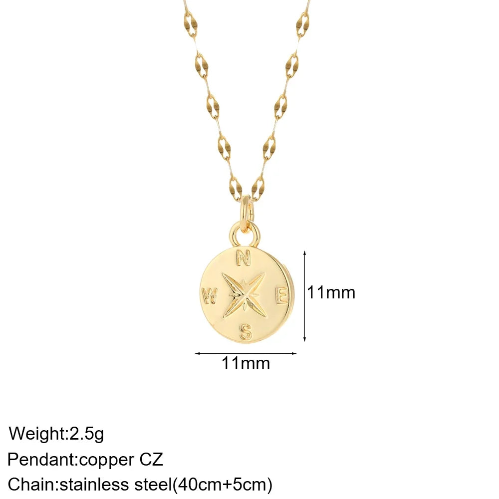 Collier pendentif cœur, étoile et mauvais œil – modèle 28
