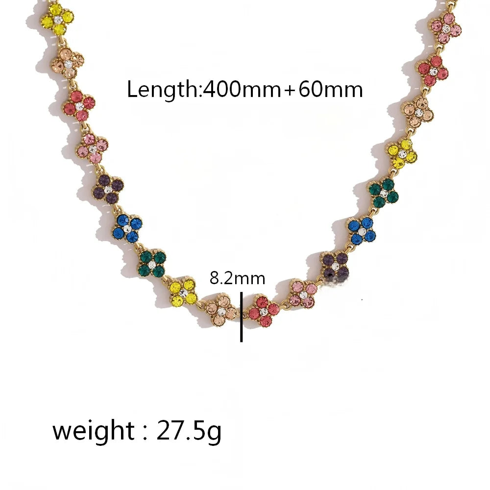 Ensemble bracelet et collier plaqué or 18 carats - Harmonia Ibiza