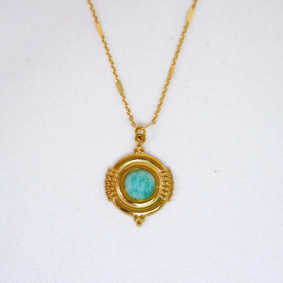 Breloque pendentif rond acier inoxydable – modèle 12