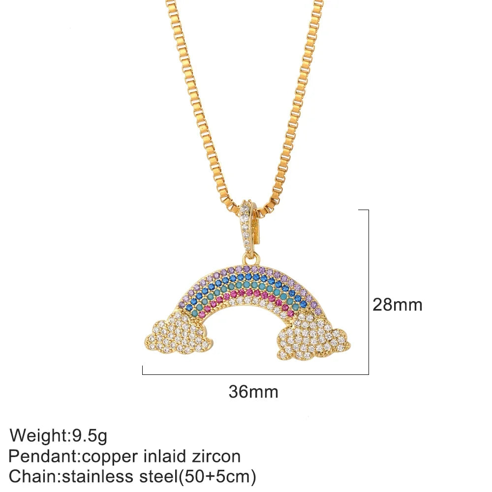 Collier pendentif cœur, étoile et mauvais œil – modèle 26