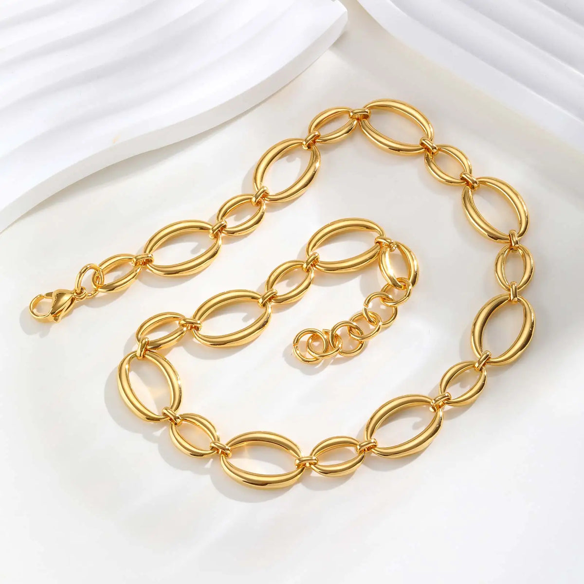Collier ras-du-cou maillons épais – vue 2