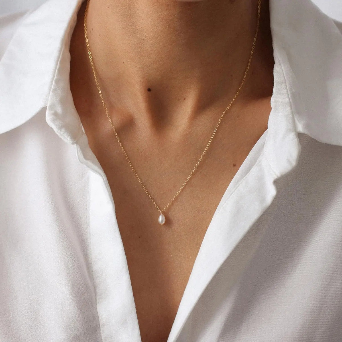 Collier pendentif goutte d'eau - Harmonia Ibiza