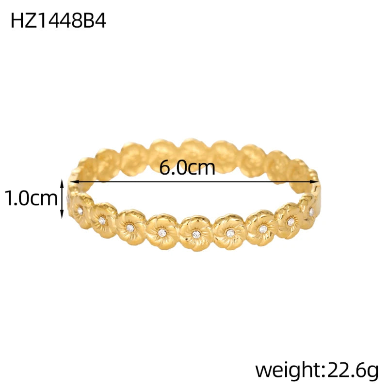 Bracelet trèfle à quatre feuilles zircon – modèle 12
