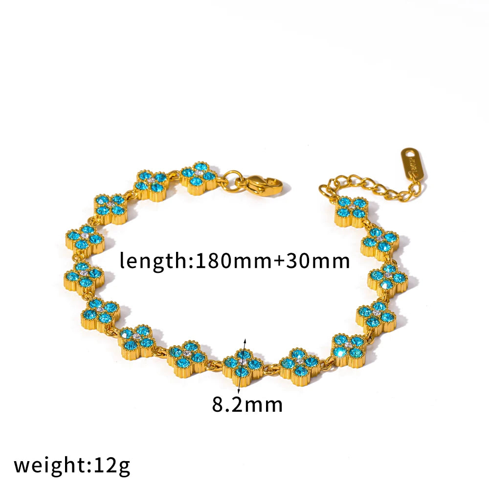 Ensemble bracelet et collier plaqué or 18 carats - Harmonia Ibiza