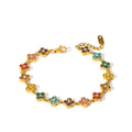 Ensemble bracelet et collier plaqué or 18 carats - Harmonia Ibiza