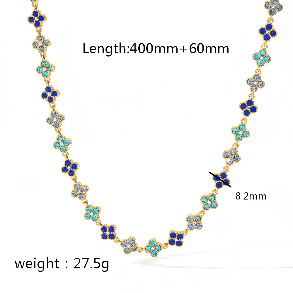 Ensemble bracelet et collier plaqué or 18 carats - Harmonia Ibiza