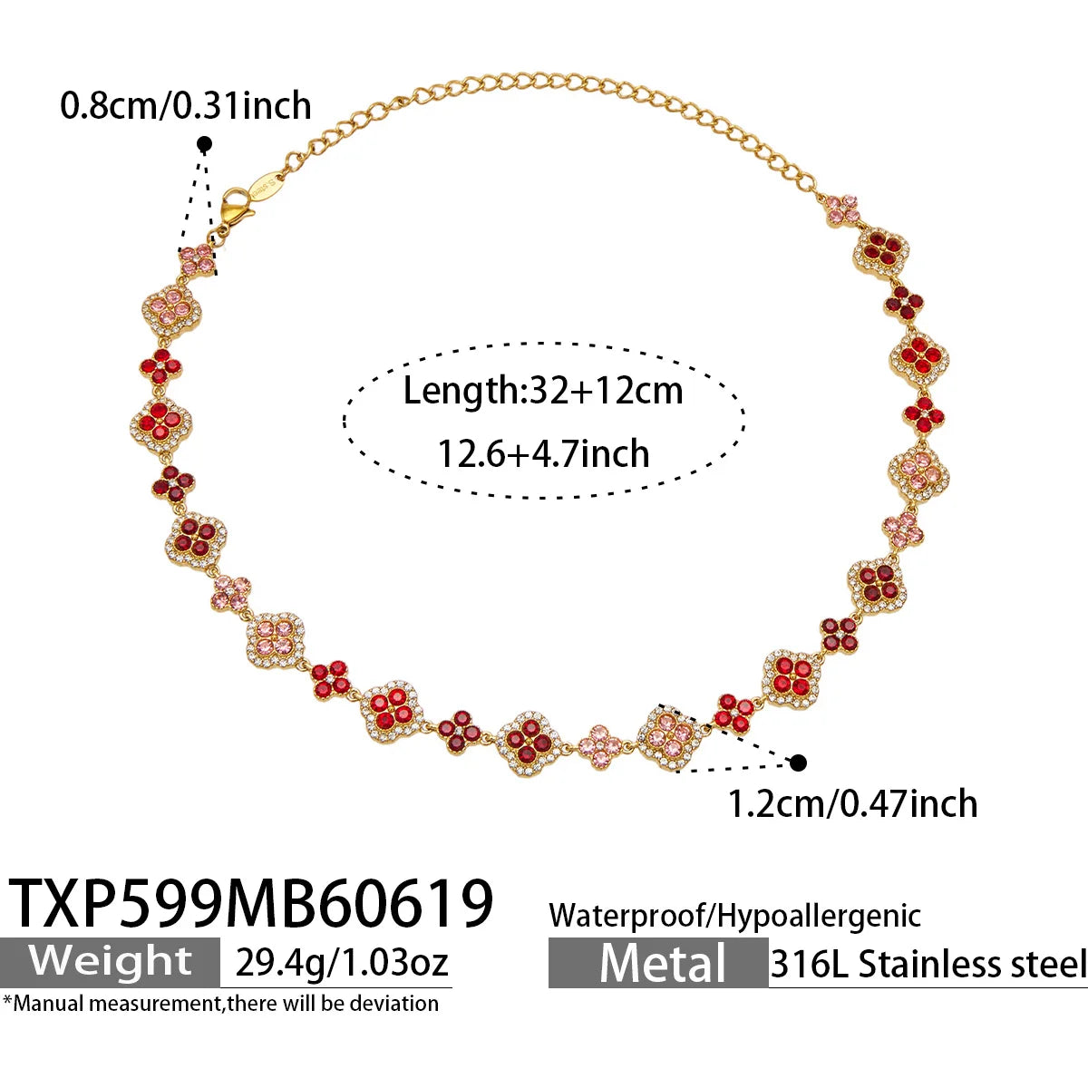 Parure zircons multicolores