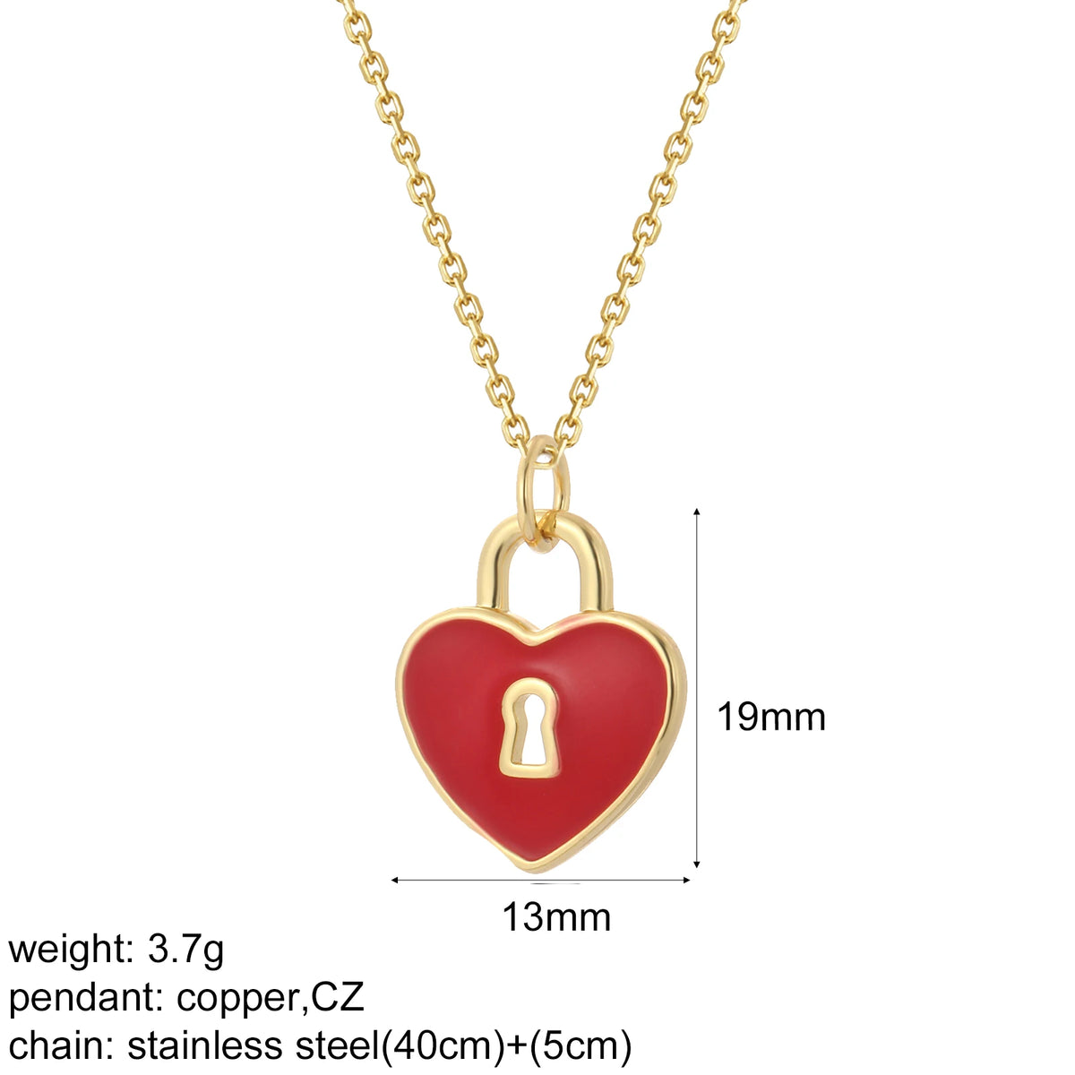 Collier long mauvais œil et cœur doré – modèle 12