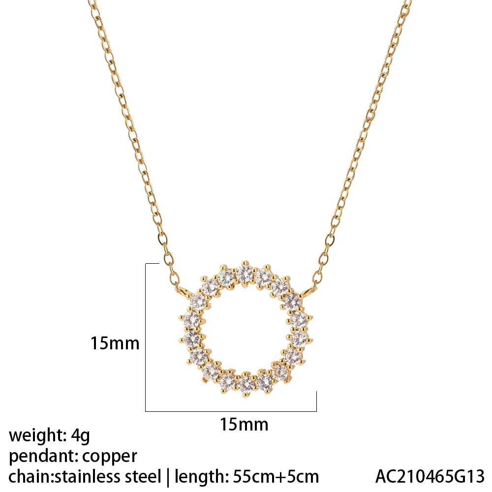 Collier pendentif cœur, étoile et mauvais œil – modèle 1