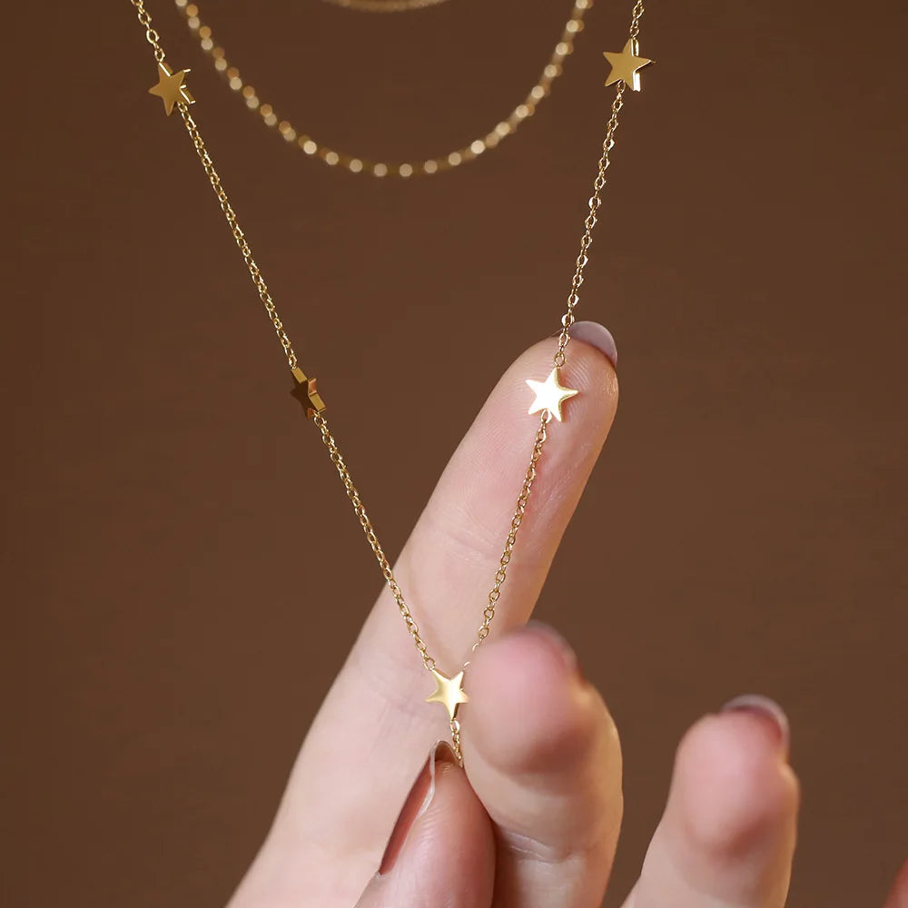 Collier Y étoile et pampille – vue 2