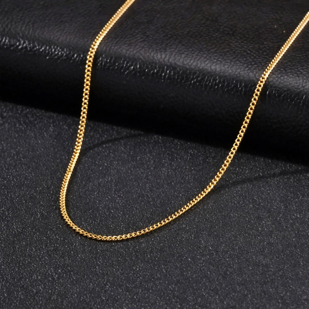 Collier chaîne cubaine pendentif croix – vue 5