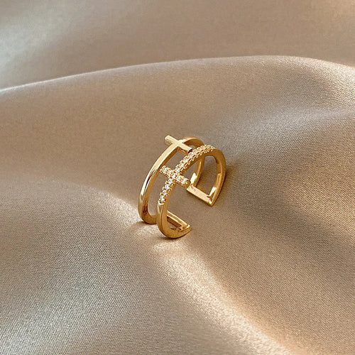 Bague croisée double rang - Harmonia Ibiza