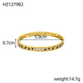 Bracelet trèfle à quatre feuilles zircon – modèle 1