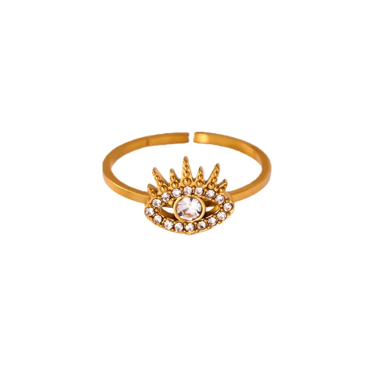 Bague œil protecteur acier inoxydable ajustable - Harmonia Ibiza