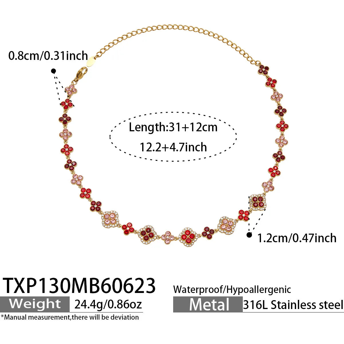Parure zircons colorés