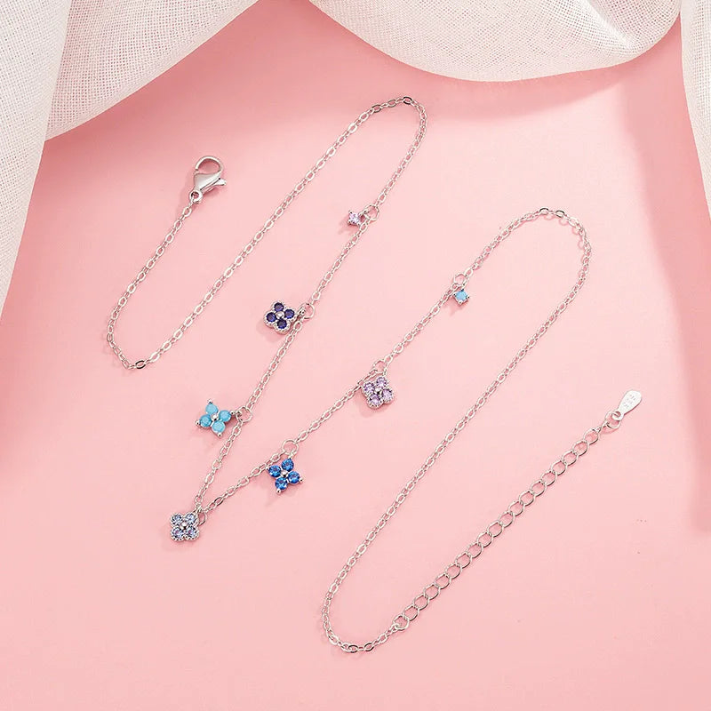 Parure argent sterling 925 trèfle - Harmonia Ibiza