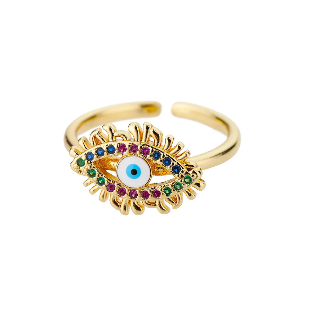 Bague œil protecteur acier inoxydable ajustable - Harmonia Ibiza