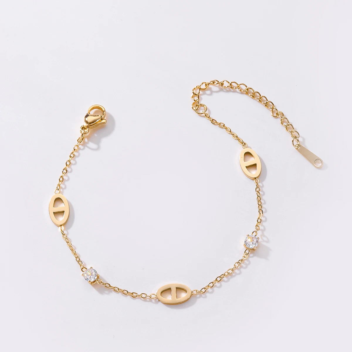 Bracelet chaîne fine maillons ovales – vue 4
