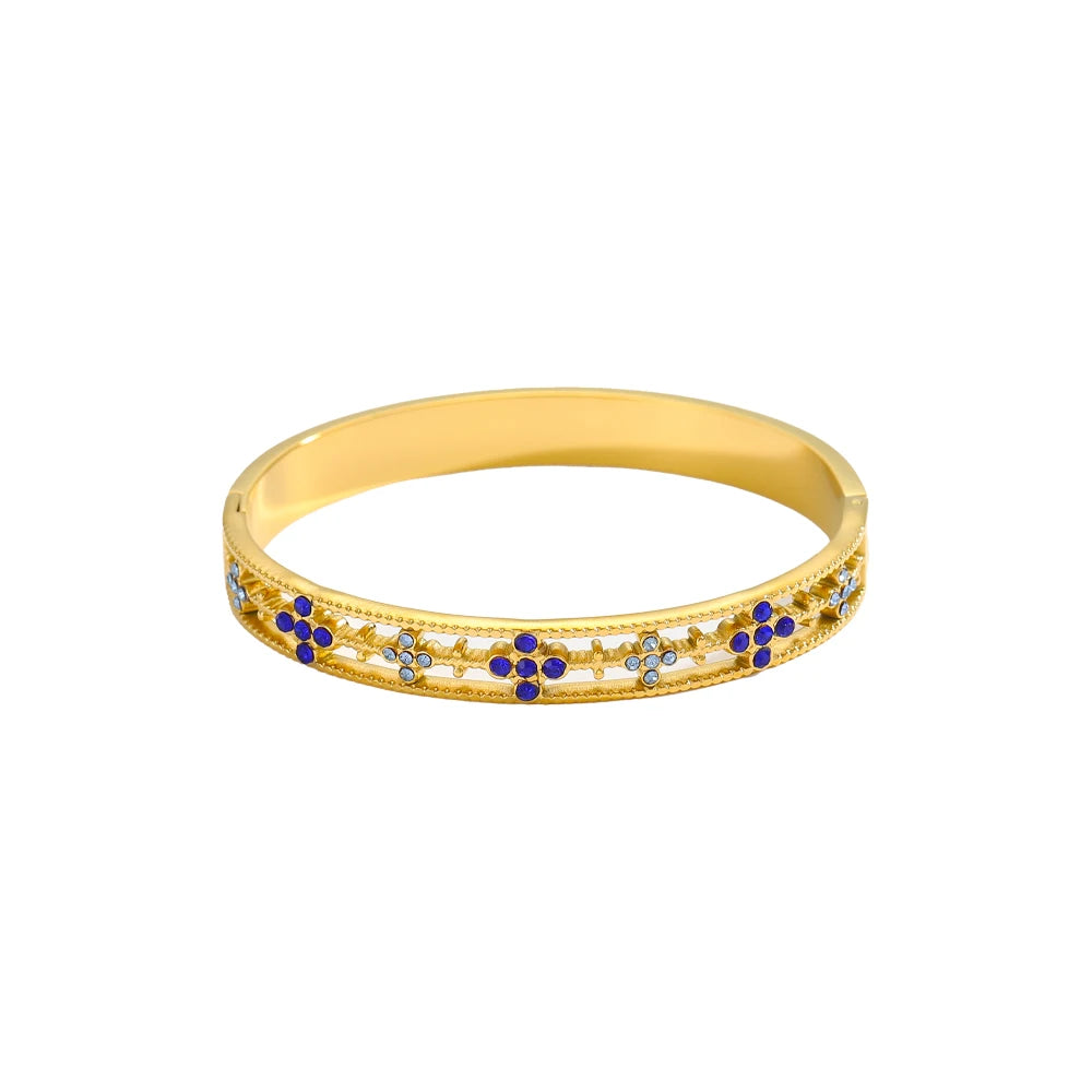 Bracelet trèfle à quatre feuilles zircon – vue 6