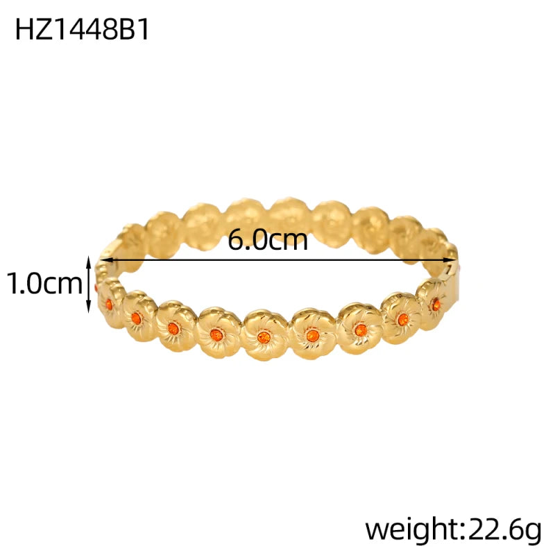 Bracelet trèfle à quatre feuilles zircon – modèle 4