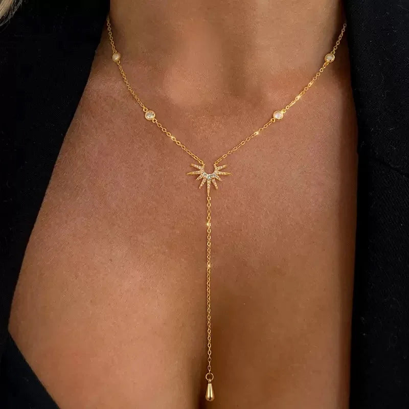 Collier pendentif tournesol vintage - Harmonia Ibiza