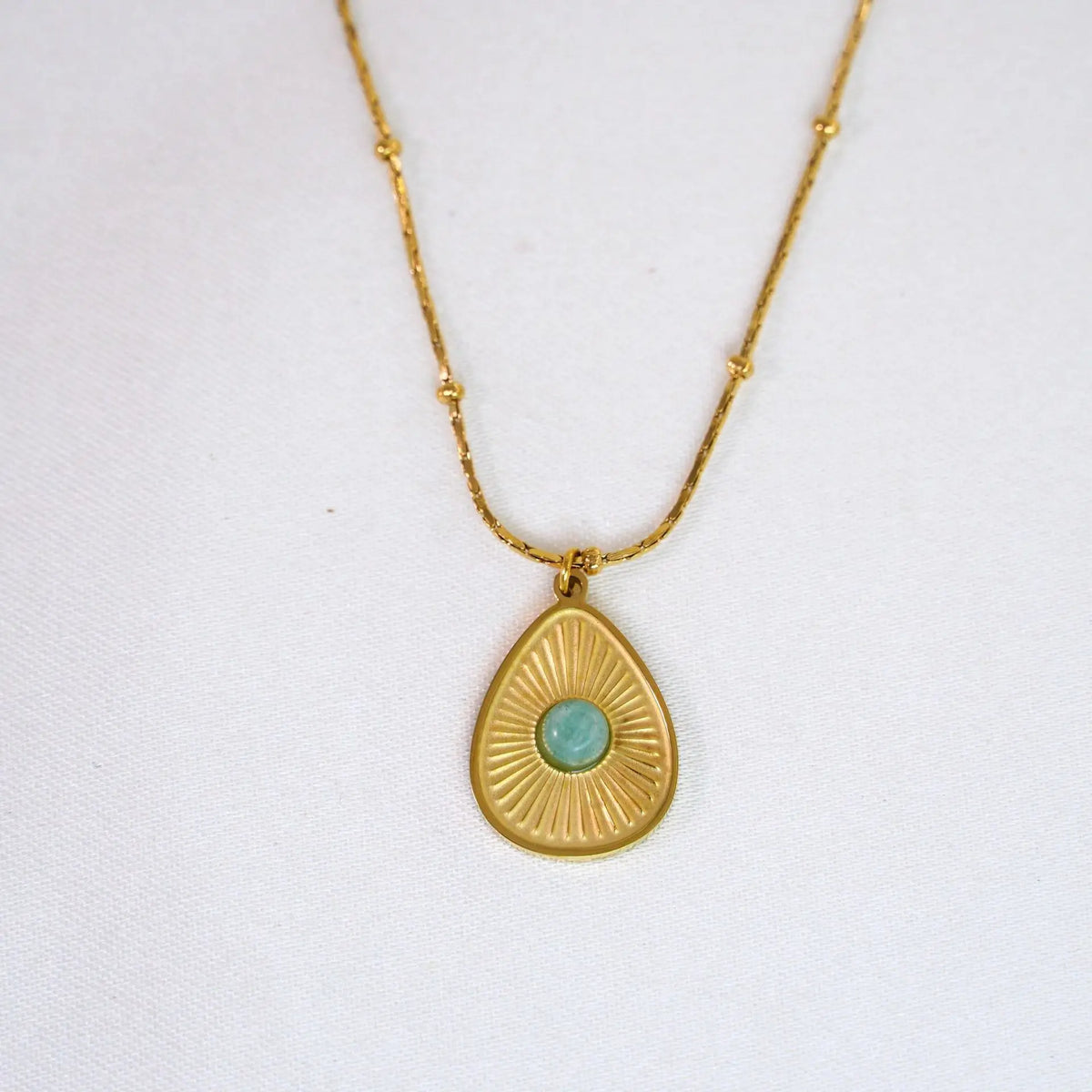 Breloque pendentif rond acier inoxydable – modèle 8