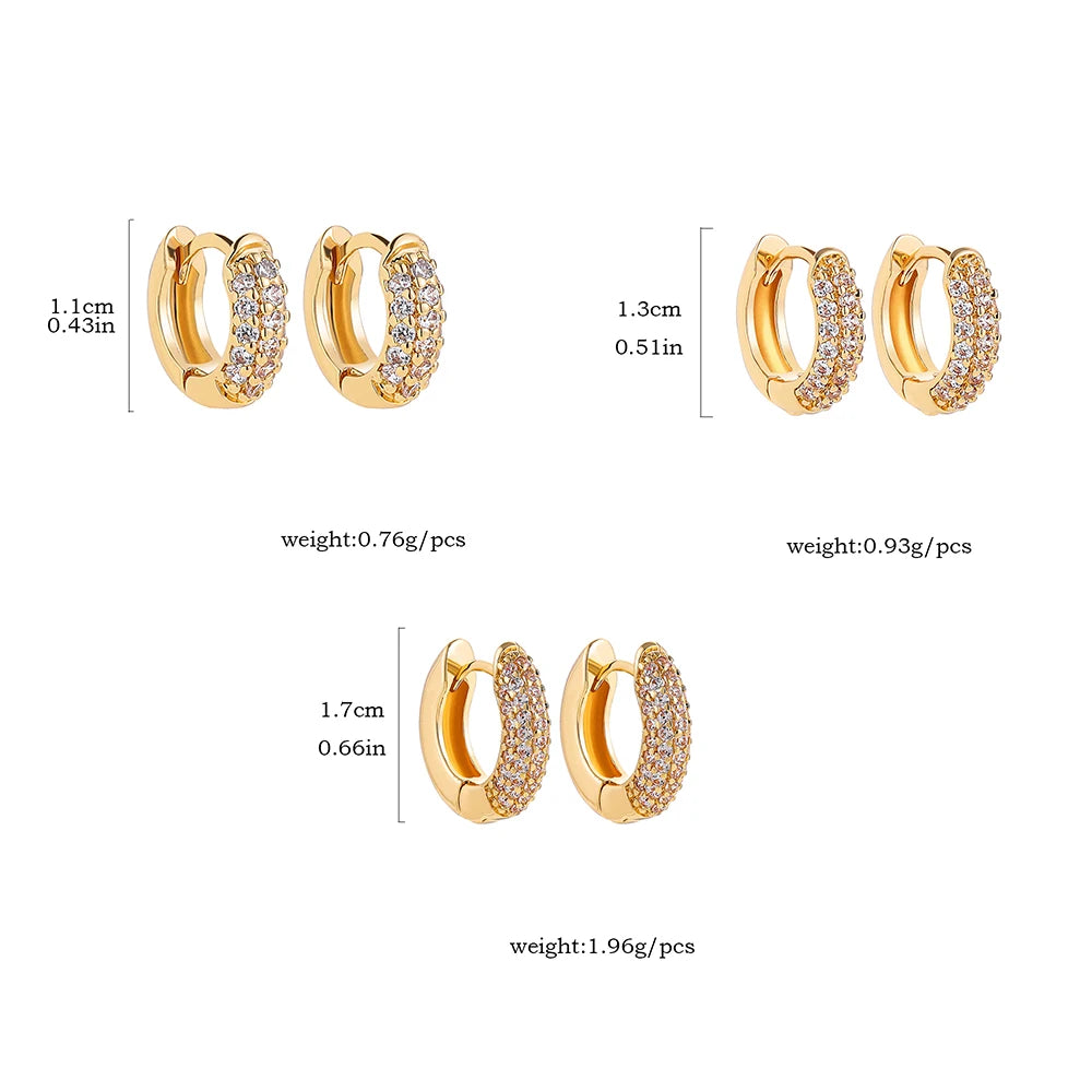 Créoles huggie zircon – vue 6