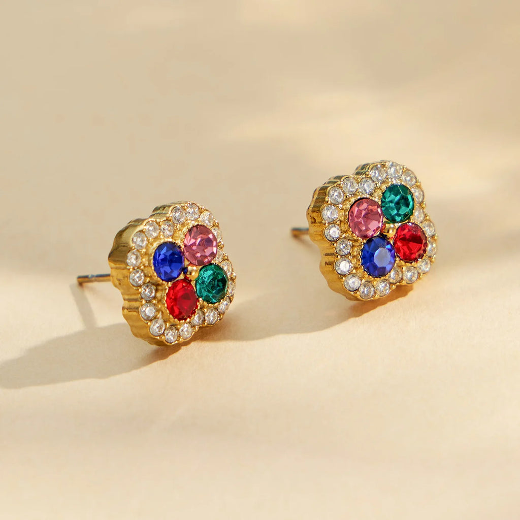 Parure zircons multicolores – vue 6