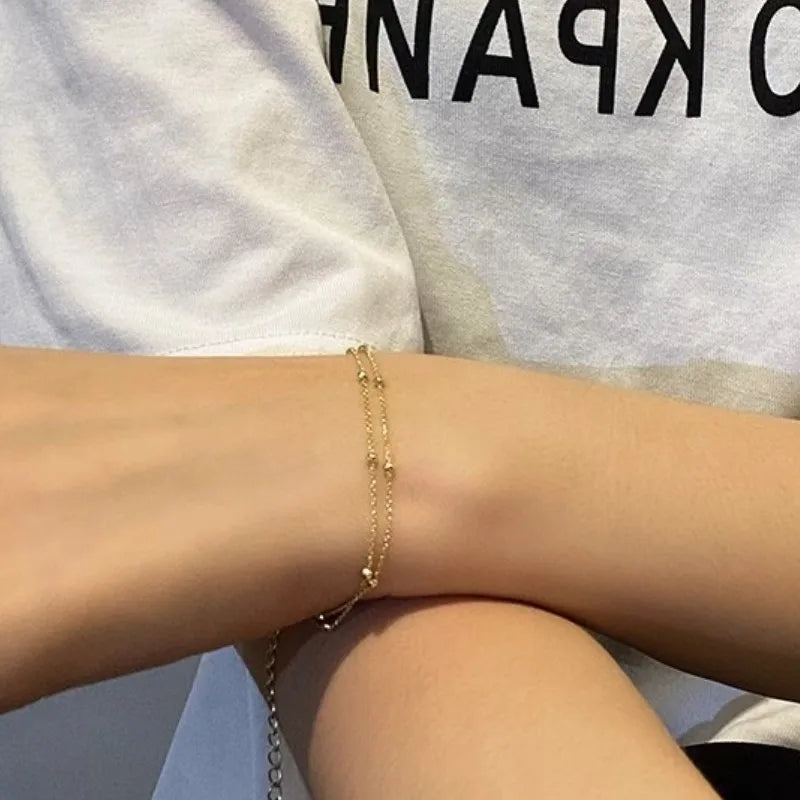 Bracelet manchette plaqué or vintage - Harmonia Ibiza
