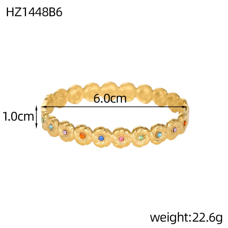 Bracelet trèfle à quatre feuilles zircon – modèle 15
