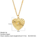 Collier pendentif cœur, étoile et mauvais œil – modèle 2