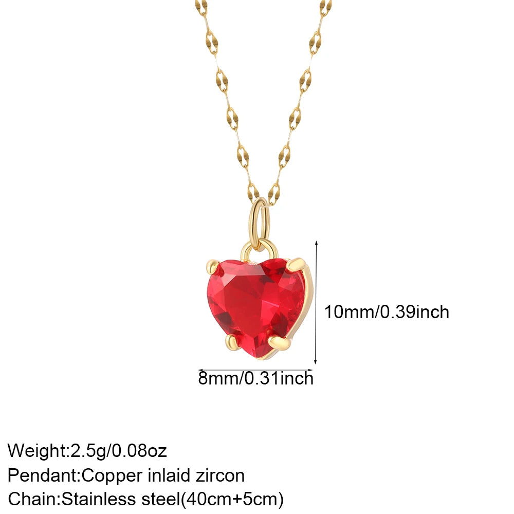 Collier long mauvais œil et cœur doré – modèle 16