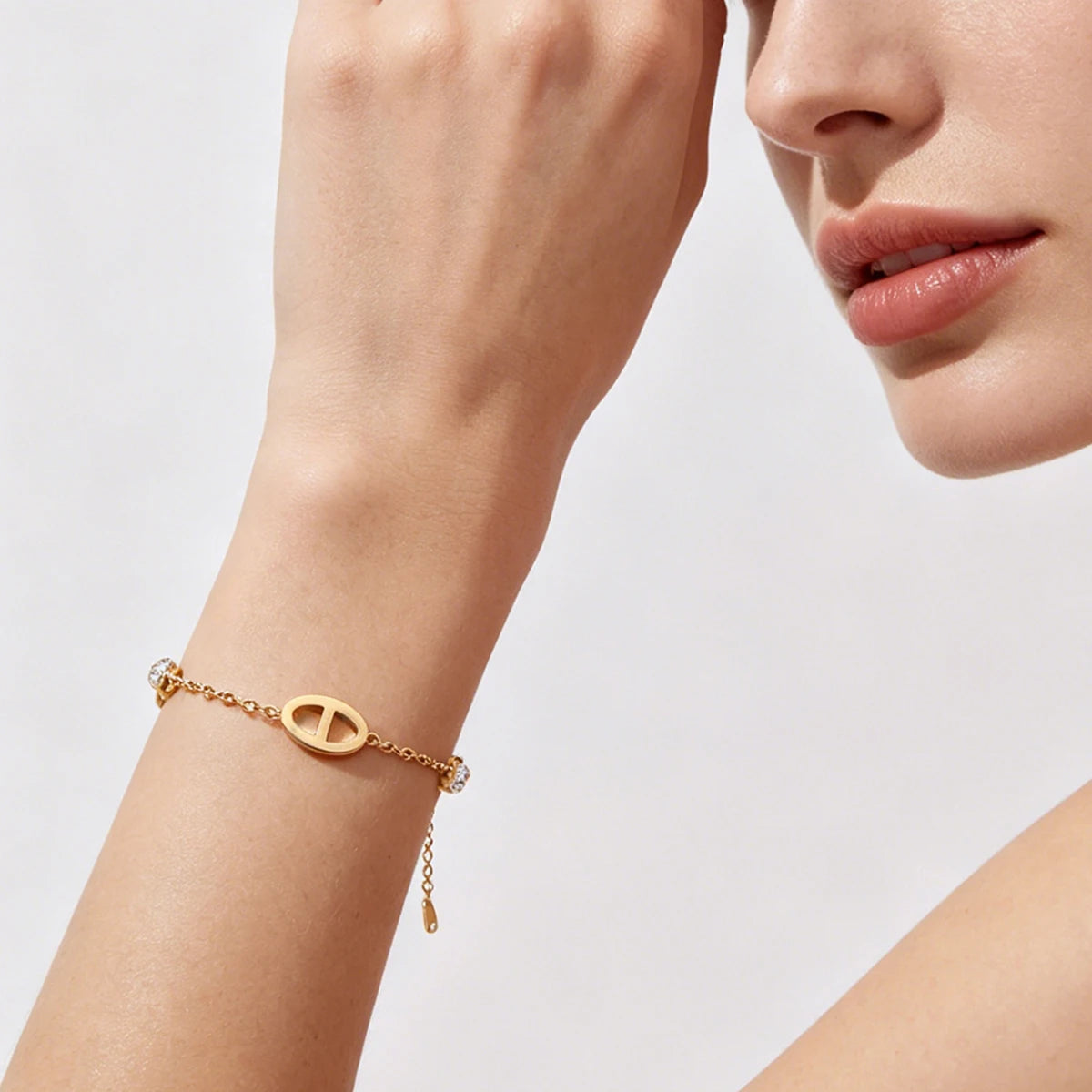 Bracelet chaîne fine maillons ovales – Harmonia Ibiza