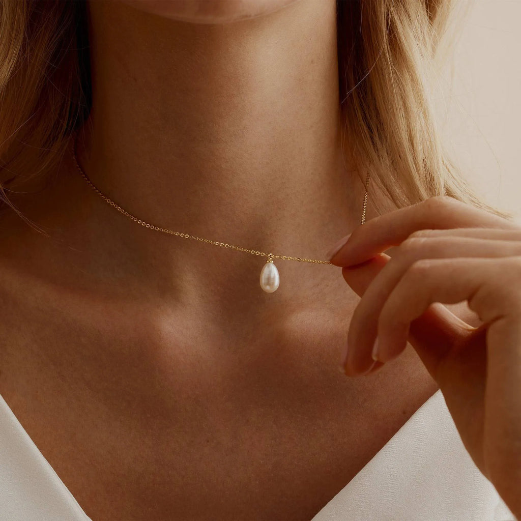 Collier pendentif goutte d'eau - Harmonia Ibiza