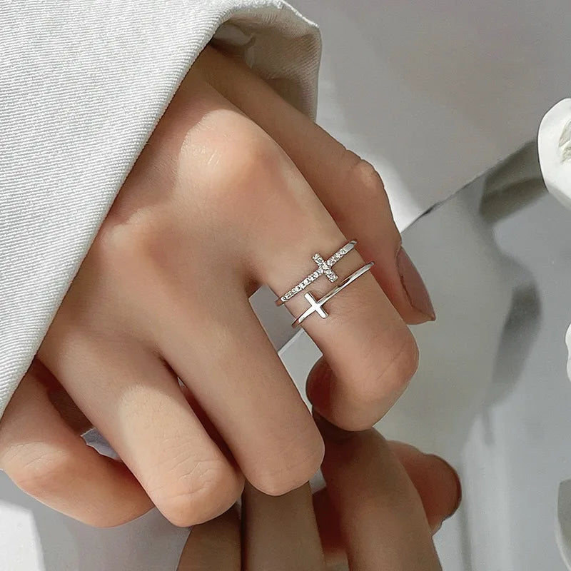 Bague croisée double rang - Harmonia Ibiza