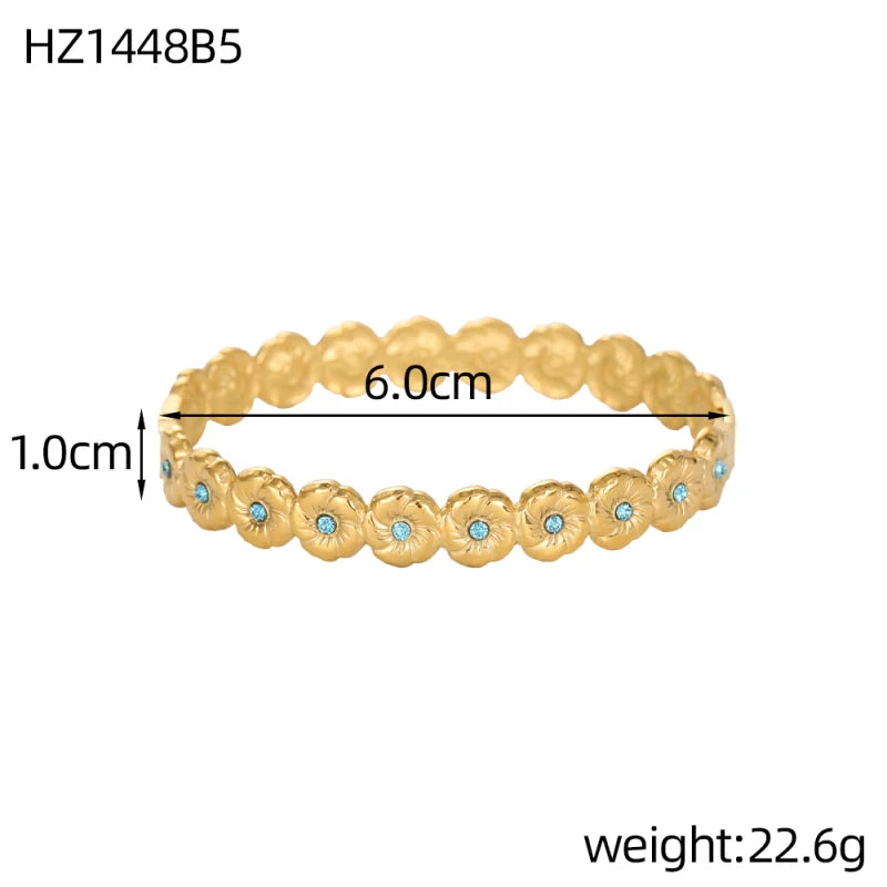 Bracelet trèfle à quatre feuilles zircon – modèle 14