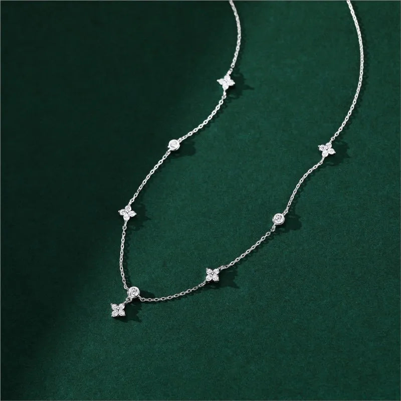Collier ras-du-cou fleur zircon - Harmonia Ibiza