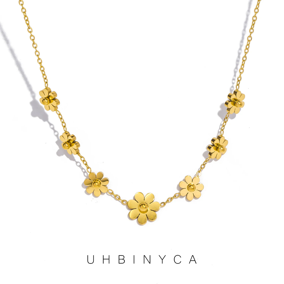 Collier marguerite doré – Harmonia Ibiza
