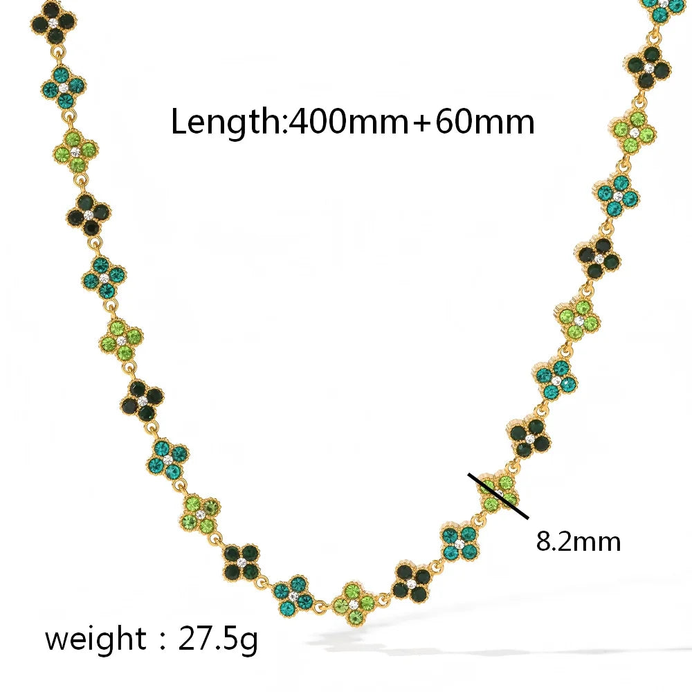 Ensemble bracelet et collier plaqué or 18 carats - Harmonia Ibiza